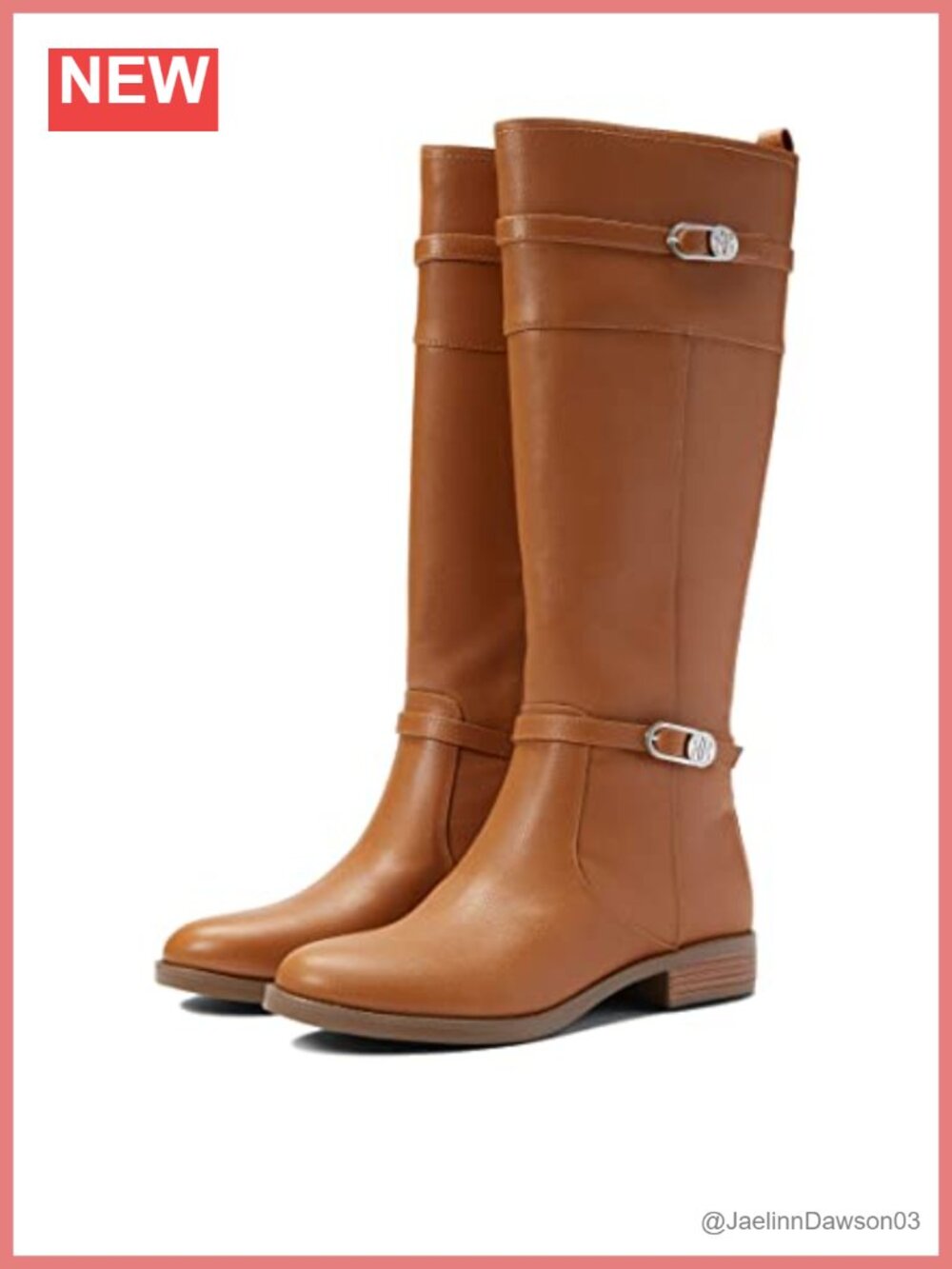 Bandolino Rynn Over-the-Knee Riding Boots Man Made Zip Block Heel